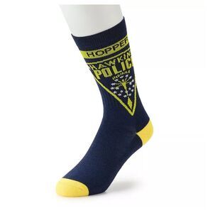 Netflix Stranger Things | Jim Hopper | Men's Crew Socks | NWT | Hawkins Police